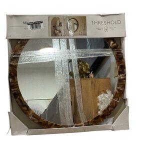 Threshold Rustic Brown Wall Mirror